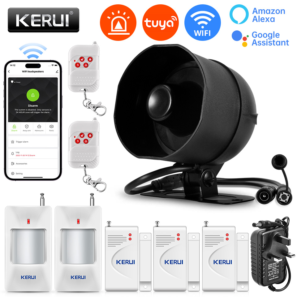KERUI 120db Siren Alarm System - Sim Gsm Alarm ulasan dan harga