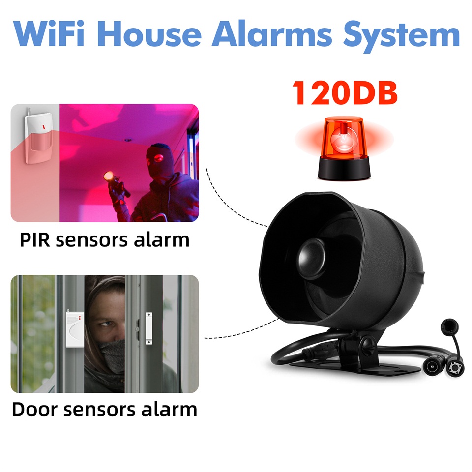 KERUI 120db Siren Alarm System - Sim Gsm Alarm ulasan dan harga