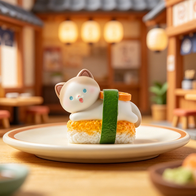 Sushi Cat Blind Box Cartoon Fi - Home Security Box ulasan dan harga