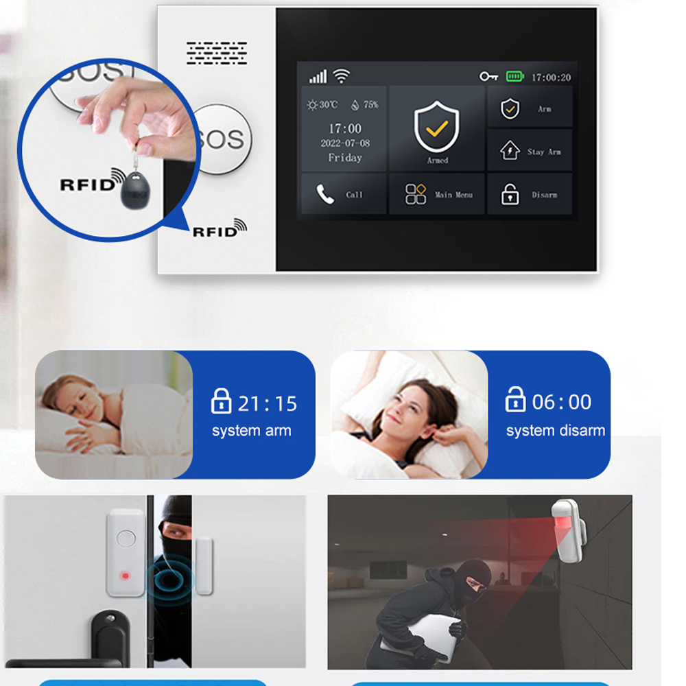 PGST 4G Tuya Smart Home Alarm  - Sim Gsm Alarm ulasan dan harga